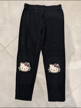 4/$20 Hello Kitty Black Leggings – Girls Size 5